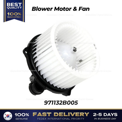 Genuine Blower Motor & Fan 971132B005 for Hyundai Santa Fe Kia Sedona Sorento