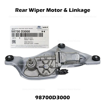 Genuine Rear Wiper Motor & Linkage 98700D3000 for Hyundai Tucson