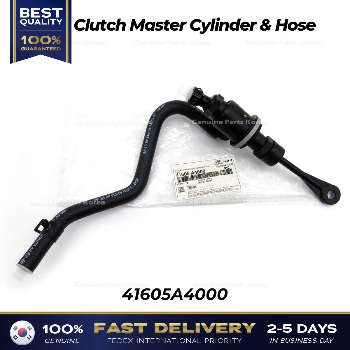 ⭐Genuine⭐ Clutch Master Cylinder & Hose 41605A4000 for Kia Carens
