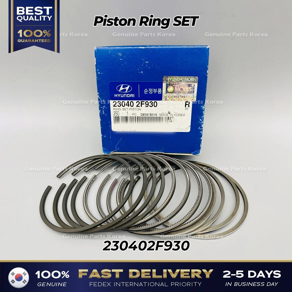 ⭐Genuine⭐ Piston Ring SET 230402F930 for Hyundai Tuscon Kia Sportage