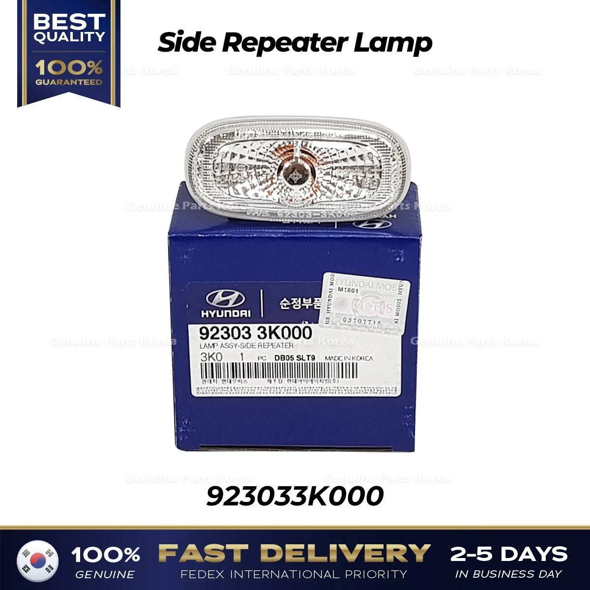 ⭐Genuine⭐ Side Repeater Lamp 923033K000 for Hyundai Santa Fe