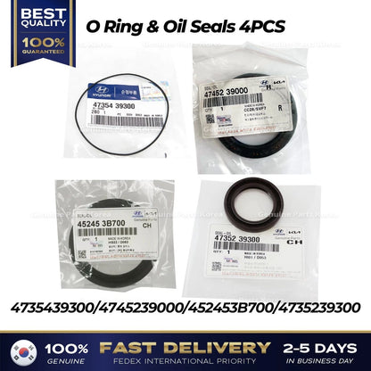 Genuine O Ring & Oil Seals 4PCS for Hyundai Kia