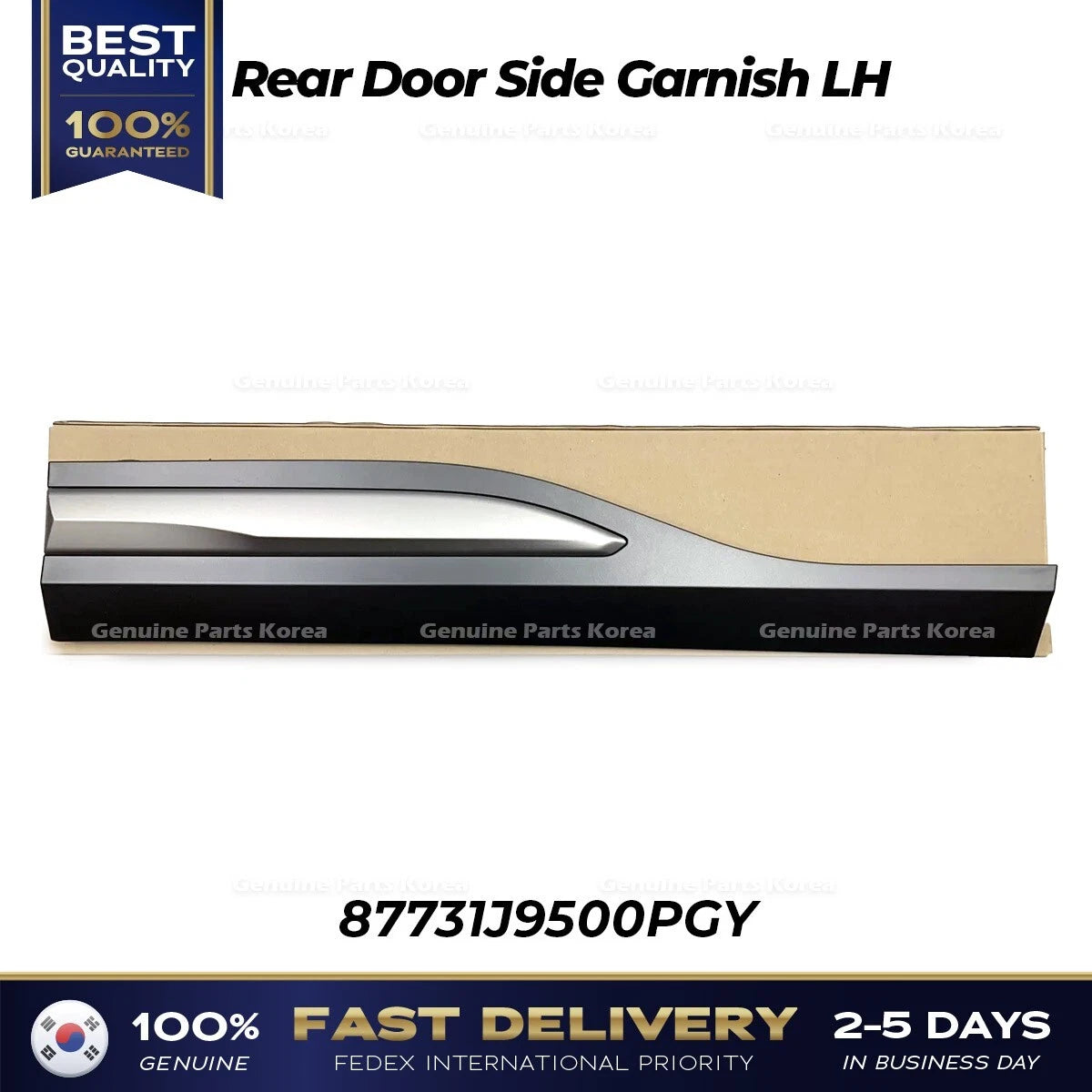 ⭐Genuine⭐ Rear Door Side Garnish LH 87731J9500PGY for Hyundai Kona