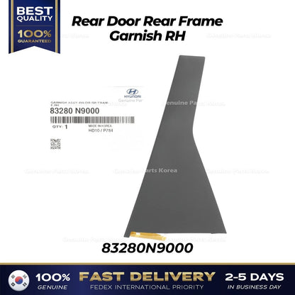 Genuine Rear Door Rear Frame Garnish RH 83280N9000 for Hyundai Tucson