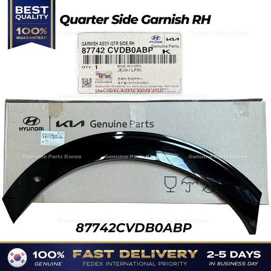 ⭐Genuine⭐ Quarter Side Garnish RH 87742CVDB0ABP for Kia EV6 GT