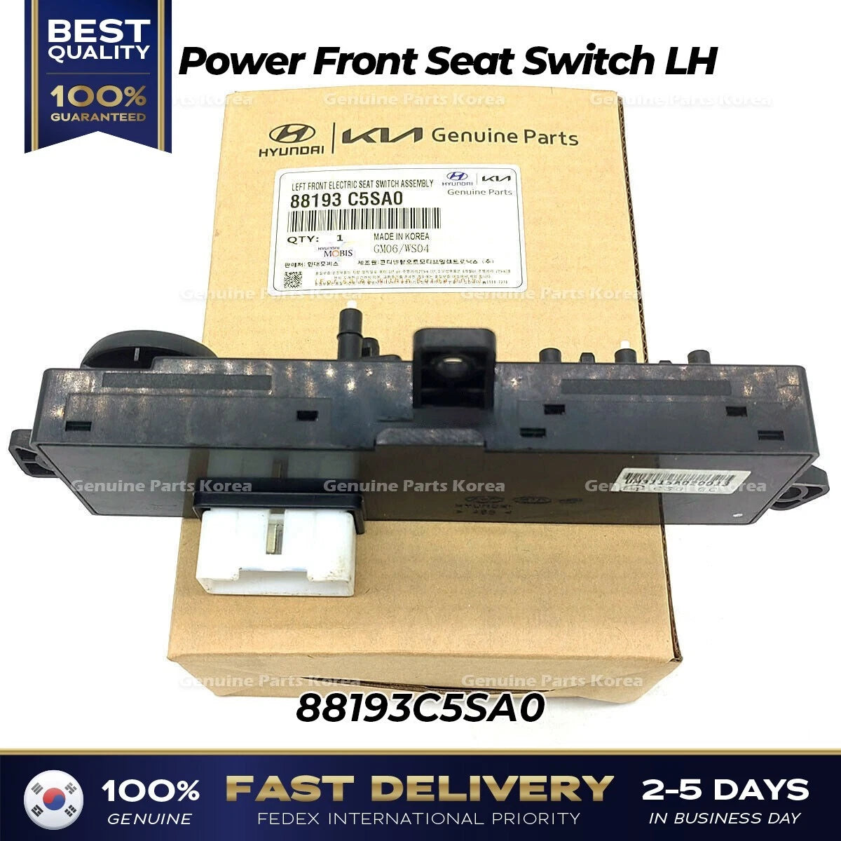 ⭐Genuine⭐ Power Front Seat Switch LH 88193C5SA0 for Kia Sorento