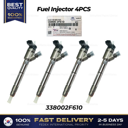 Genuine Fuel Injector 4PCS 338002F610 for Hyundai Genesis G70 Palisade