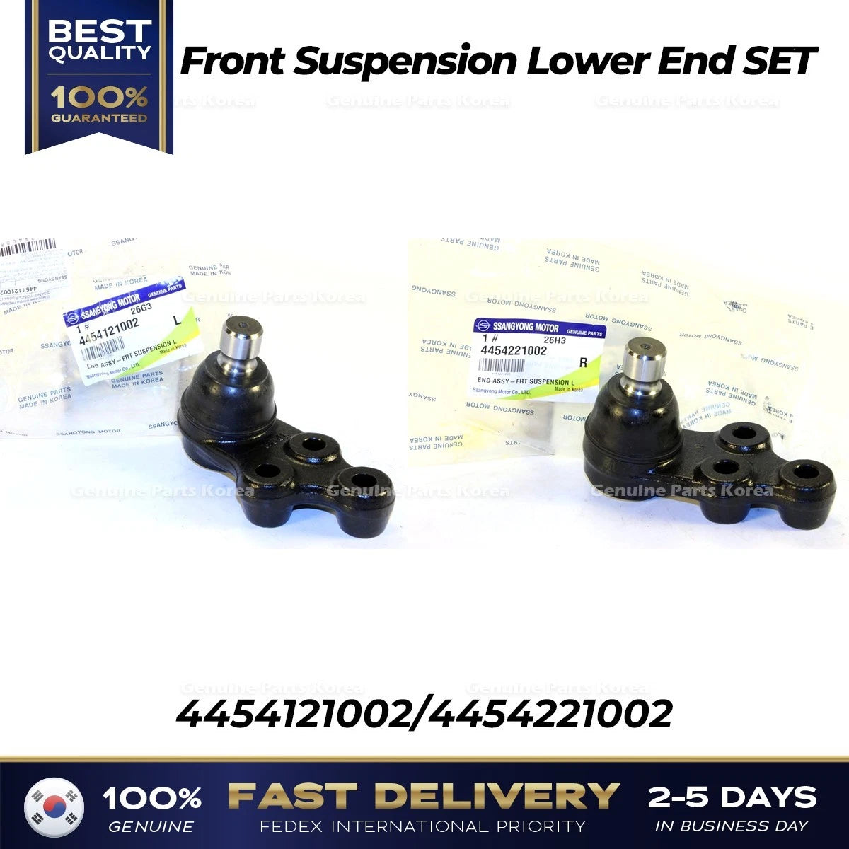 Genuine Front Suspension Lower End SET 4454121002 4454221002 for Ssangyong