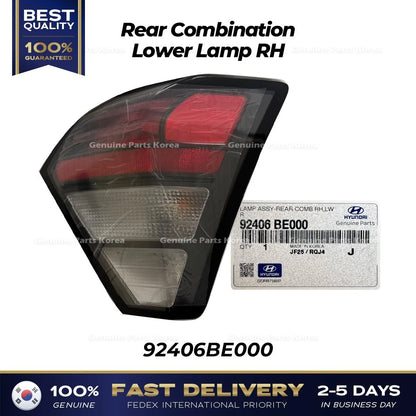 Genuine Rear Combination Lower Lamp RH 92406BE000 for Hyundai Kona
