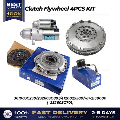 Genuine Clutch Flywheel 4PCS KIT 232603C801 for Hyundai Genesis Coupe
