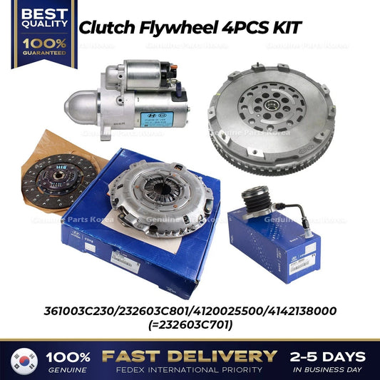 ⭐Genuine⭐ Clutch Flywheel 4PCS KIT 232603C801 for Hyundai Genesis Coupe