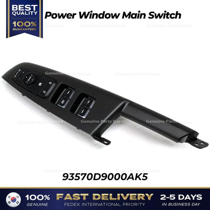 Genuine Power Window Main Switch 93570D9000AK5 for Kia Sportage