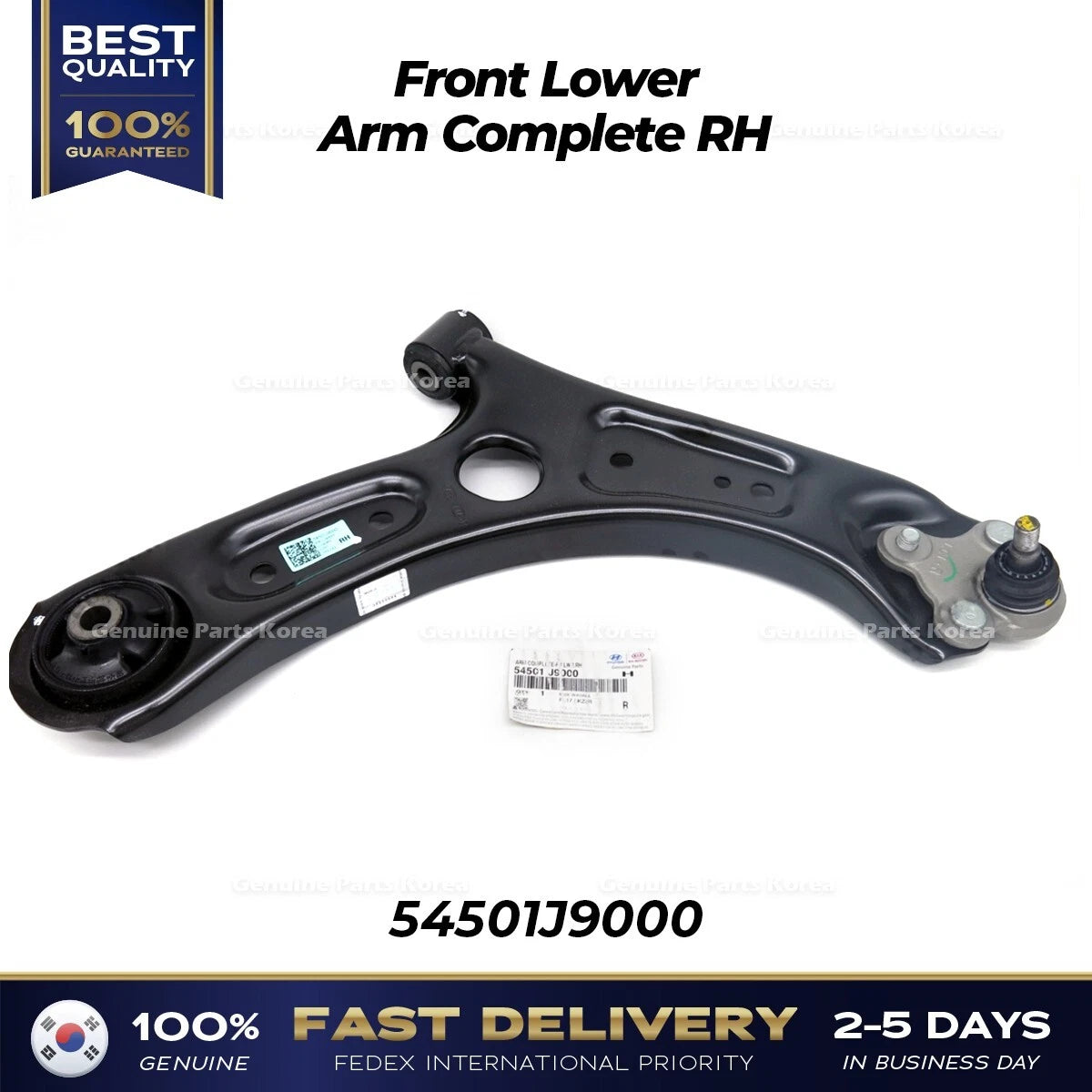 ⭐Genuine⭐ Front Lower Arm Complete RH 54501J9000 for Hyundai Kona