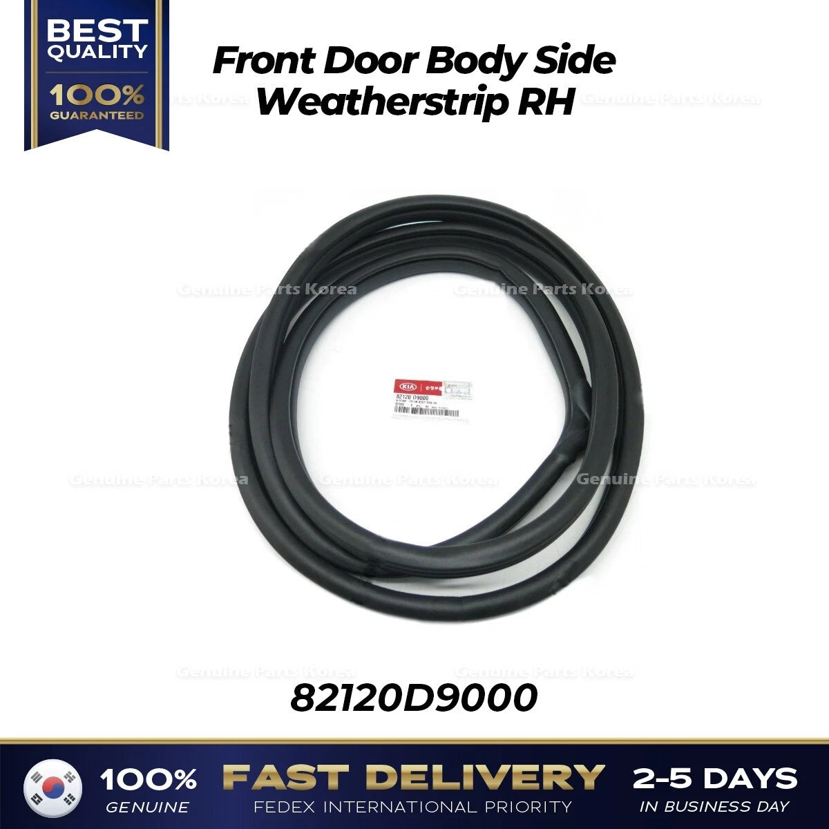 ⭐Genuine⭐ Front Door Body Side Weatherstrip RH 82120D9000 for Kia Sportage