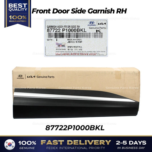 ⭐Genuine⭐ Front Door Side Garnish RH 87722P1000BKL for Kia Sportage