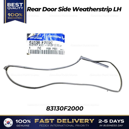 Genuine Rear Door Side Weatherstrip LH 83130F2000 for Hyundai Elantra