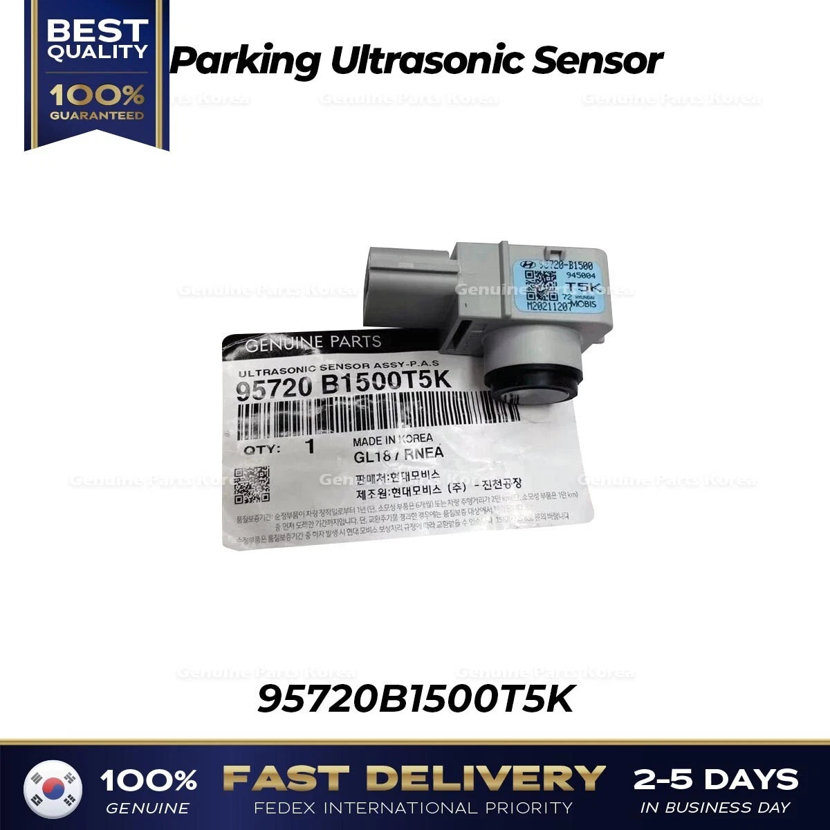 ⭐Genuine⭐ Parking Ultrasonic Sensor 95720B1500T5K for Hyundai Genesis G80