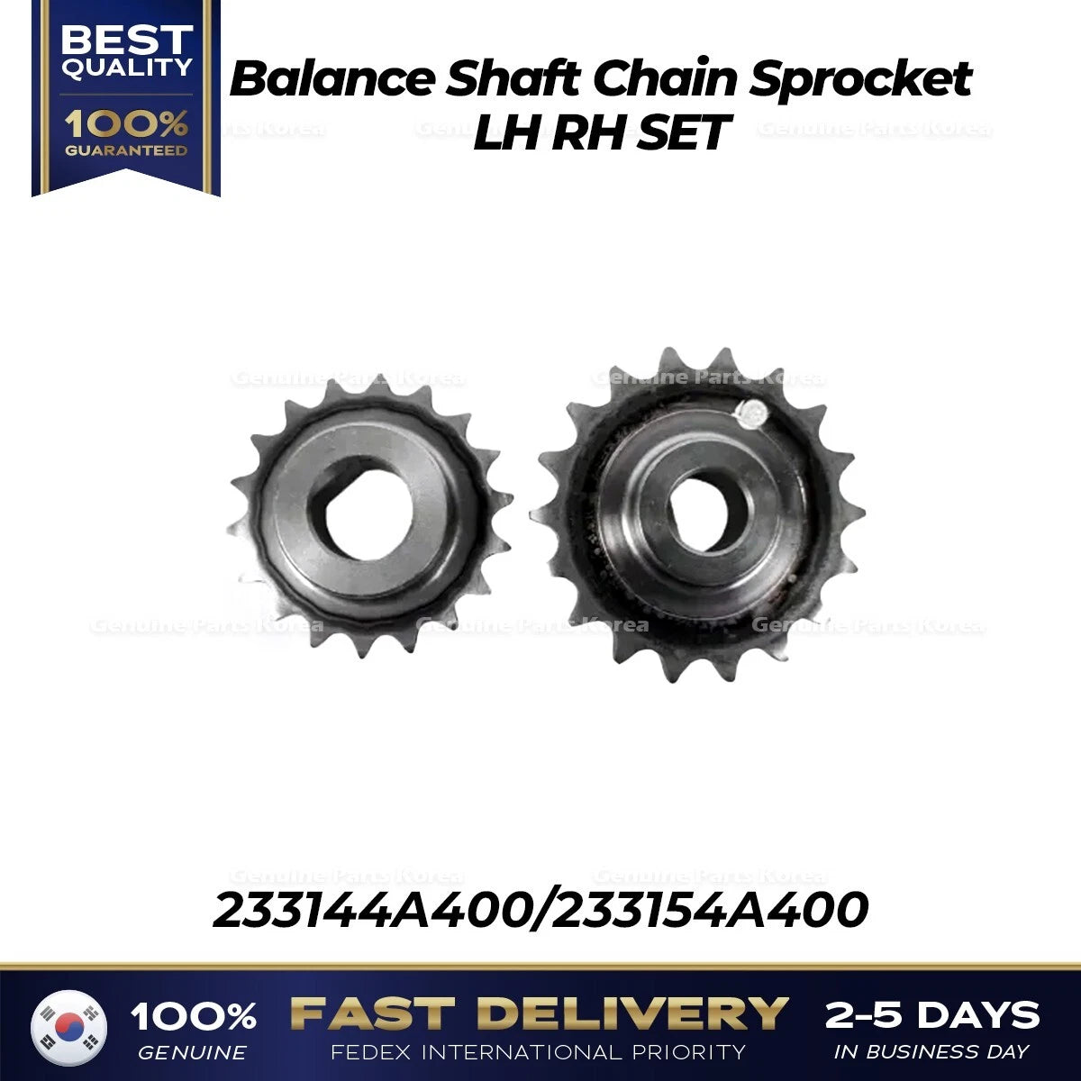 ⭐Genuine⭐ Balance Shaft Chain Sprocket LH RH SET for Hyundai H1