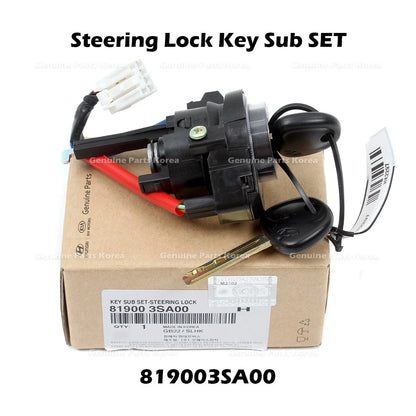 Genuine Steering Lock Key Sub SET 819003SA00 for Hyundai Sonata