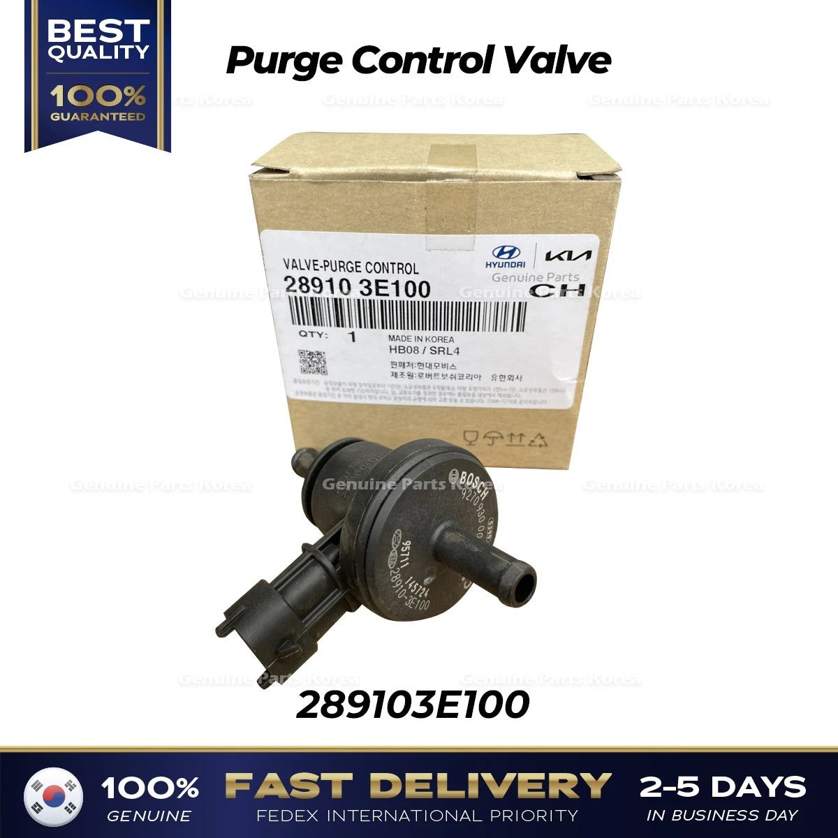 ⭐Genuine⭐ Purge Control Valve 289103E100 for Hyundai Santa Fe Kia Optima