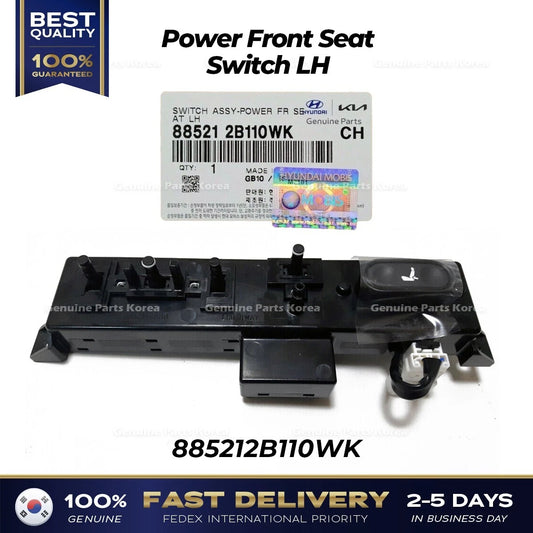 ⭐Genuine⭐ Power Front Seat Switch LH 885212B110WK for Hyundai Santa Fe