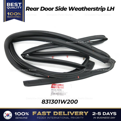 Genuine Rear Door Side Weatherstrip LH 831301W200 for Kia Rio