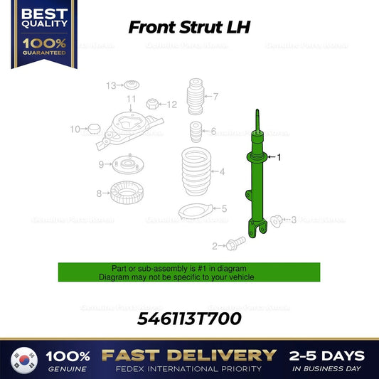 Genuine Front Strut LH 546113T700 for Kia K9