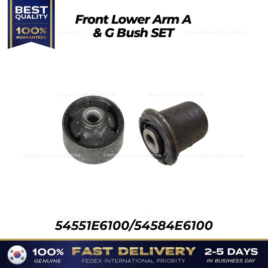 ⭐Genuine⭐ Front Lower Arm A & G Bush SET for Hyundai Nexo Sonata Kia Cadenza