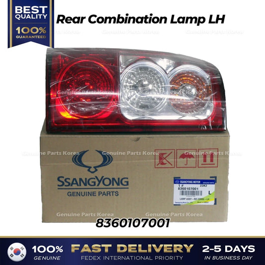 ⭐Genuine⭐ Rear Combination Lamp LH 8360107001 for Ssangyong Musso Sports