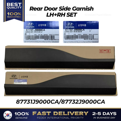 Genuine Rear Door Side Garnish LH RH SET for Hyundai Kona