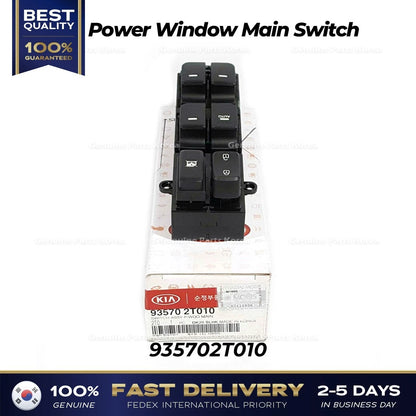 Genuine Power Window Main Switch 935702T010 for Kia Optima