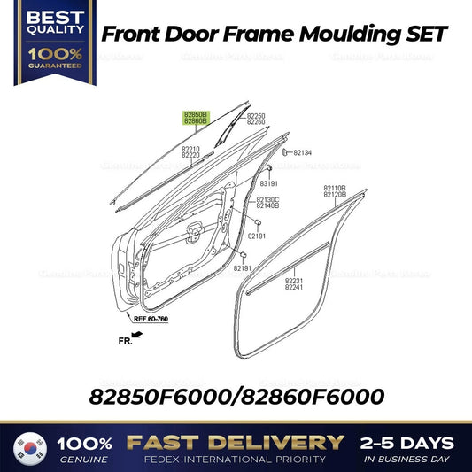 ⭐Genuine⭐ Front Door Frame Moulding SET for Kia Cadenza