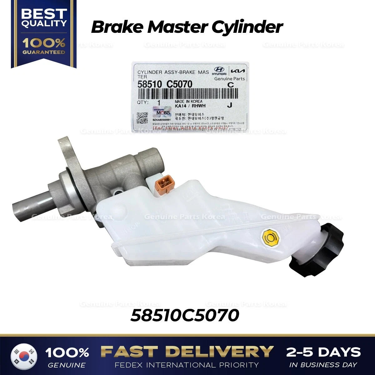 ⭐Genuine⭐ Brake Master Cylinder 58510C5070 for Hyundai Palisade Kia Telluride