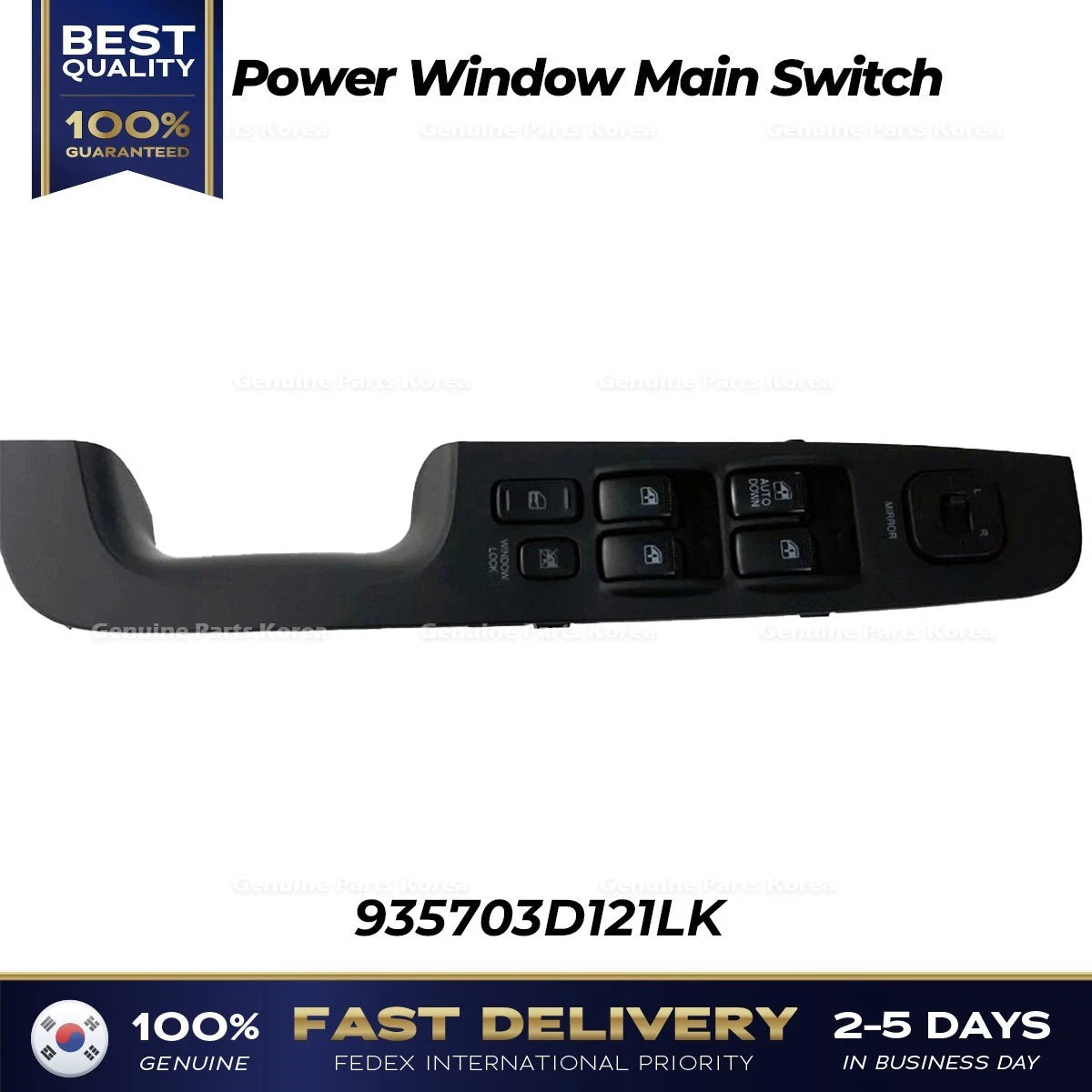 ⭐Genuine⭐ Power Window Main Switch 935703D121LK for Hyundai Sonata