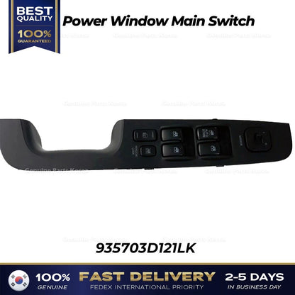 Genuine Power Window Main Switch 935703D121LK for Hyundai Sonata
