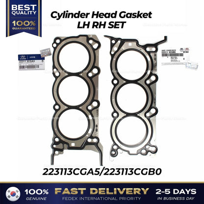 Genuine Cylinder Head Gasket LH RH SET 223113CGA5 223113CGB0 for Hyundai Kia