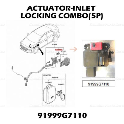 Genuine Actuator Inlet Locking 91999G7110 for Hyundai Ioniq  2020 - 2021