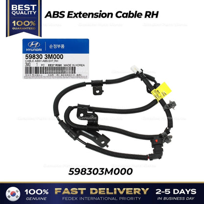 Genuine ABS Extension Cable RH 598303M000 for Hyundai Equus Kia K900