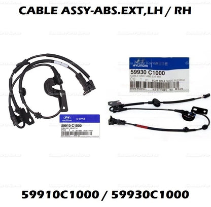 OEM ABS Wheel Speed Sensor Harness REAR LH RH 2P for Hyundai Sonata 2015-2019