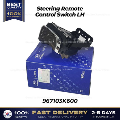 Genuine Steering Remote Control Switch LH 967103K600 for Hyundai Sonata
