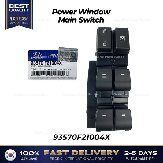 ⭐Genuine⭐ Power Window Main Switch 93570F21004X for Hyundai Elantra
