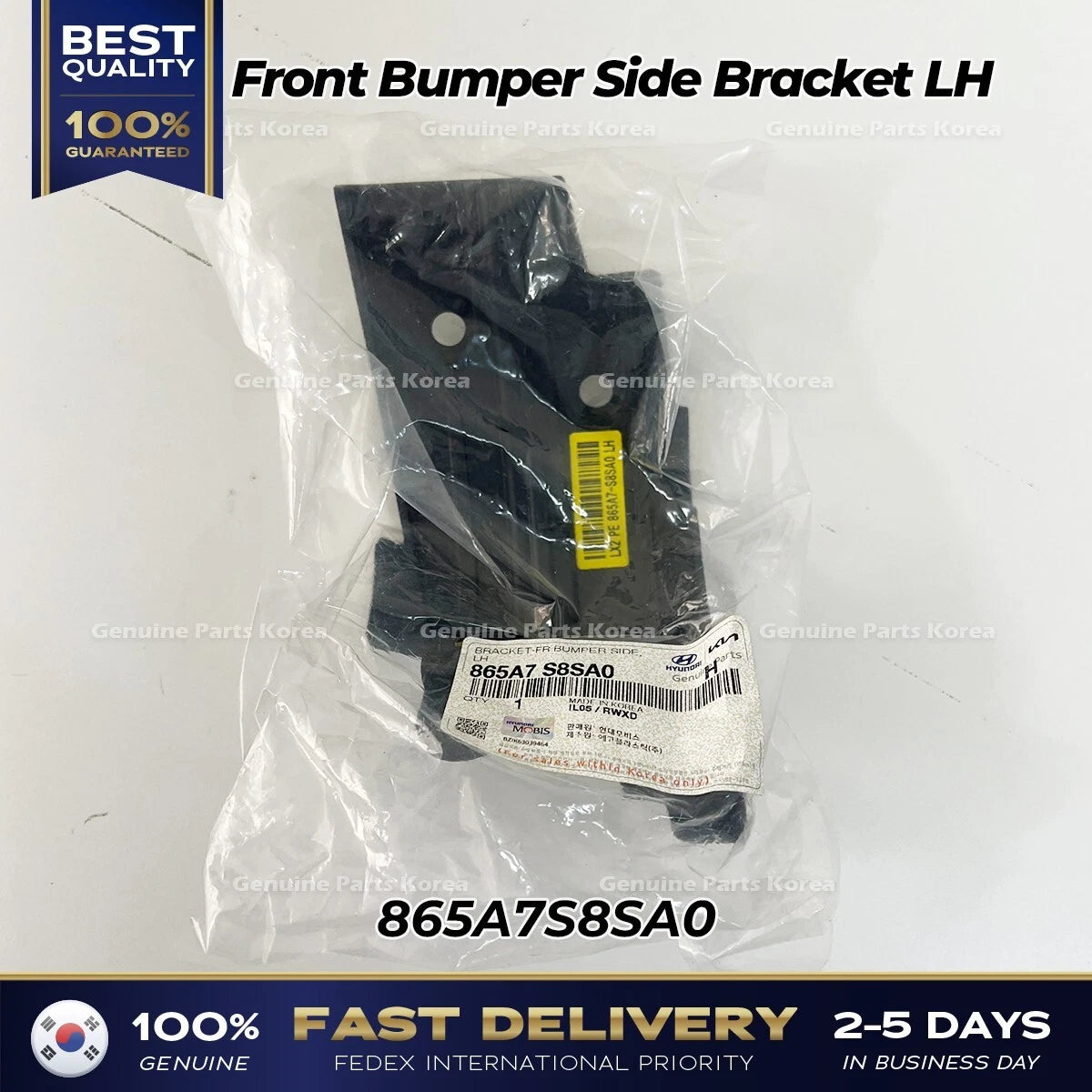 ⭐Genuine⭐ Front Bumper Side Bracket LH 865A7S8SA0 for Hyundai Palisade