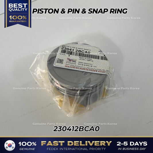 ⭐Genuine⭐ Piston & Pin 230412BCA0 STD-AA 1 Set for Hyundai & Kia 1.6L Turbo