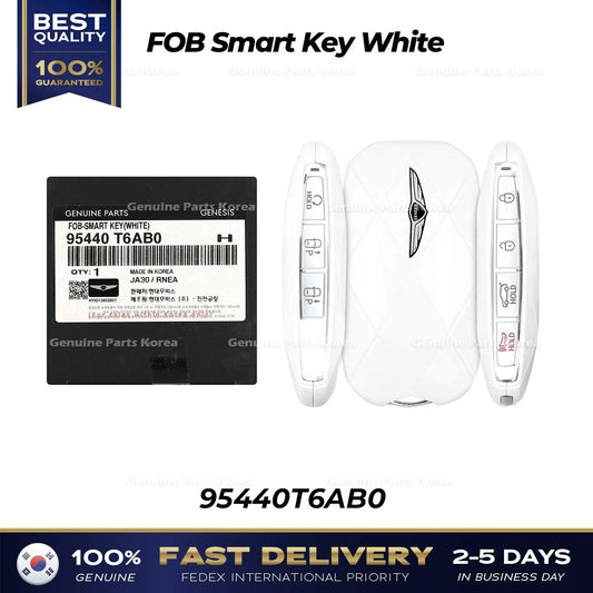 ⭐Genuine⭐ FOB Smart Key White 95440T6AB0 for Hyundai Genesis GV80