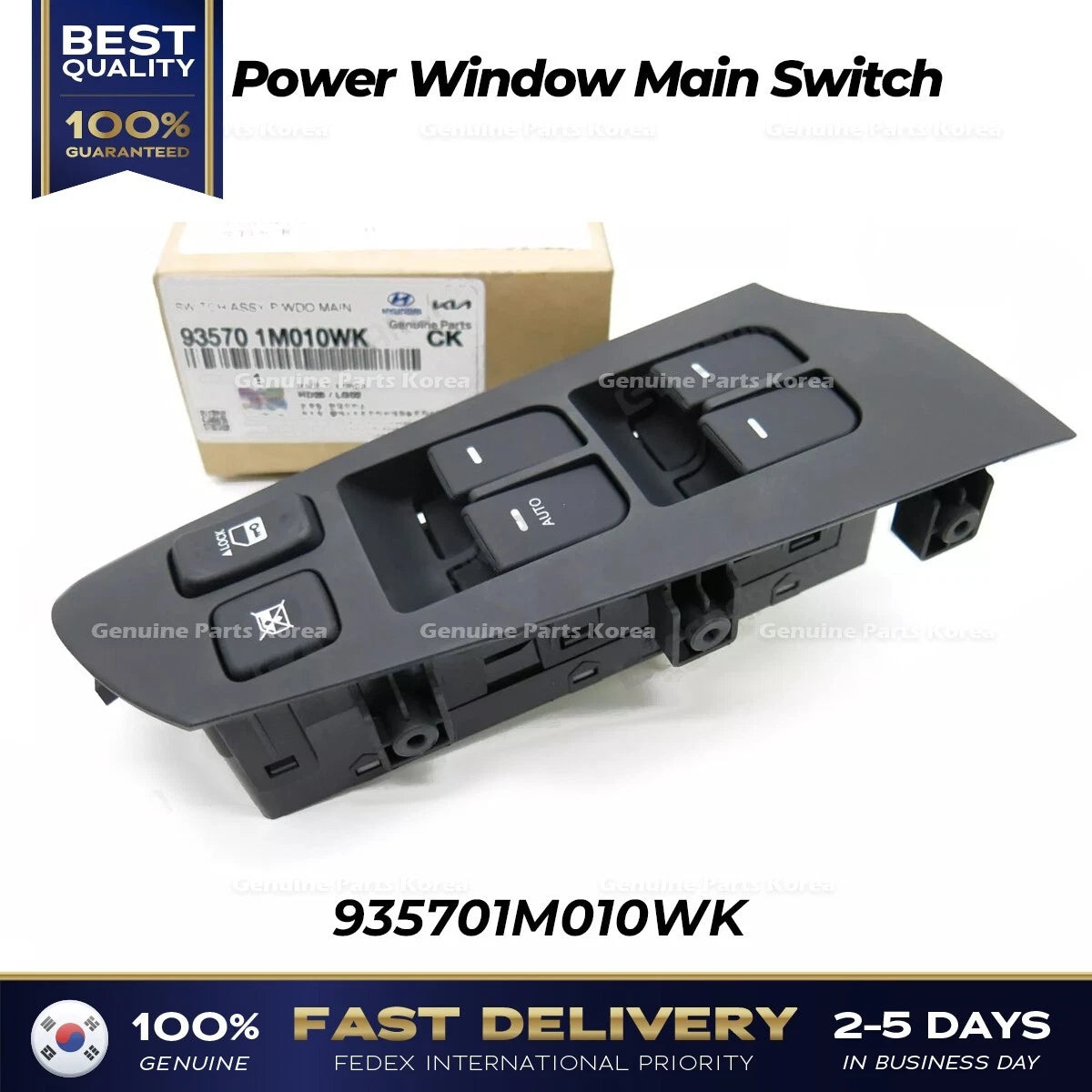 ⭐Genuine⭐ Power Window Main Switch 935701M010WK for Kia Forte