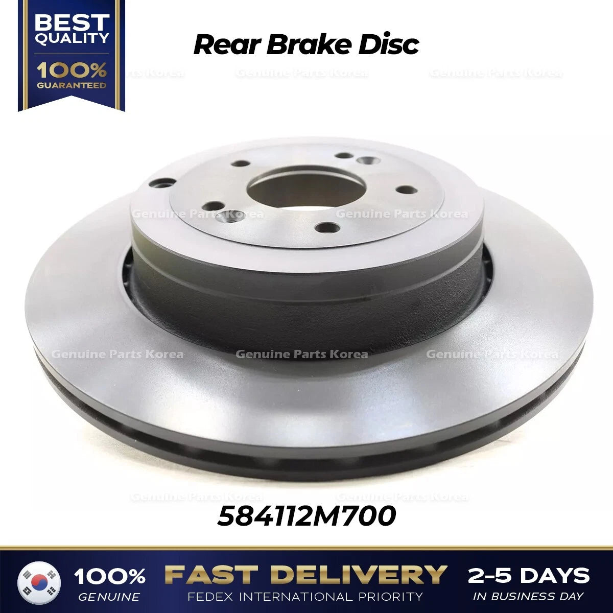 ⭐Genuine⭐ Rear Brake Disc 584112M700 for Hyundai Genesis Coupe