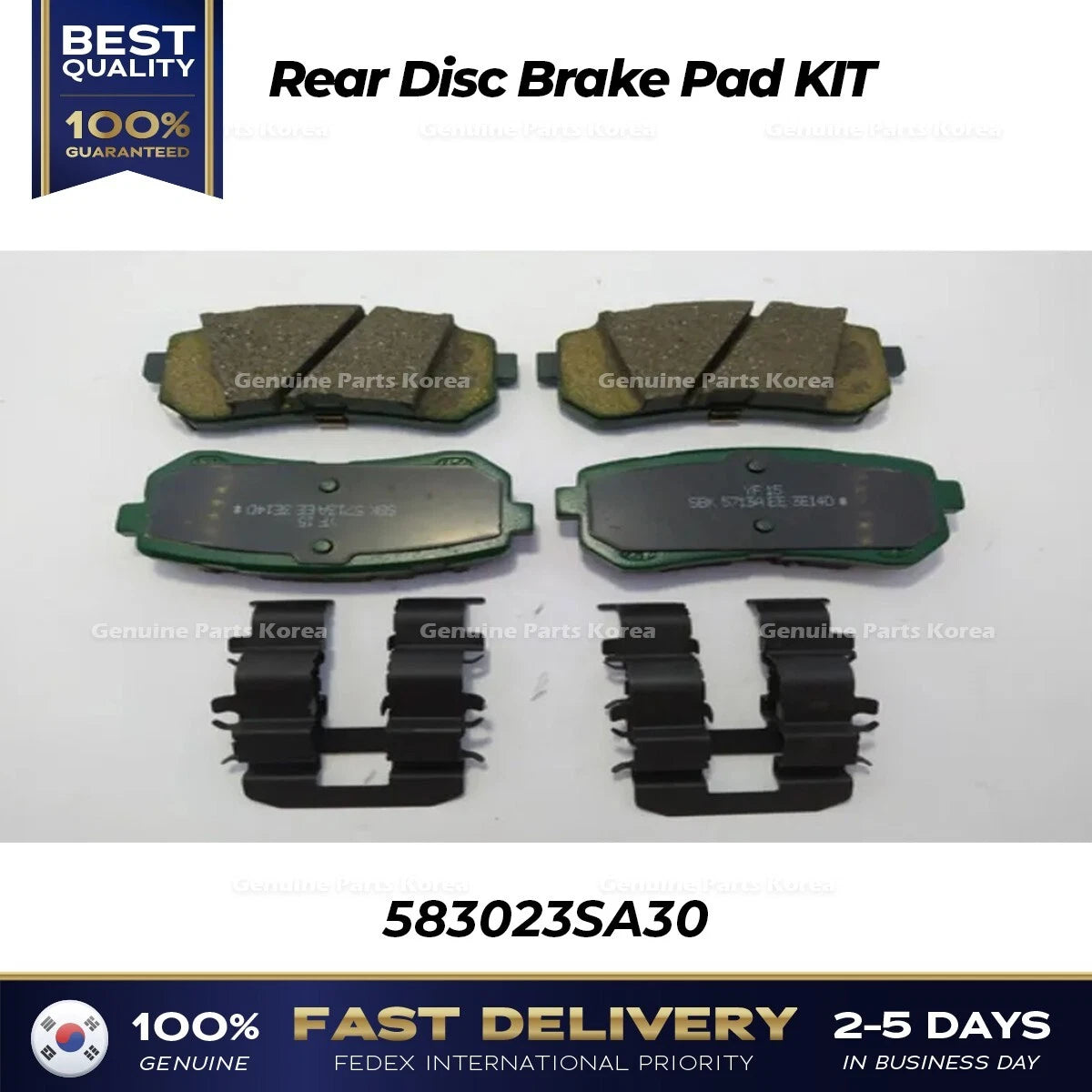 ⭐Genuine⭐ Rear Disc Brake Pad KIT 583023SA30 for Hyundai Sonata