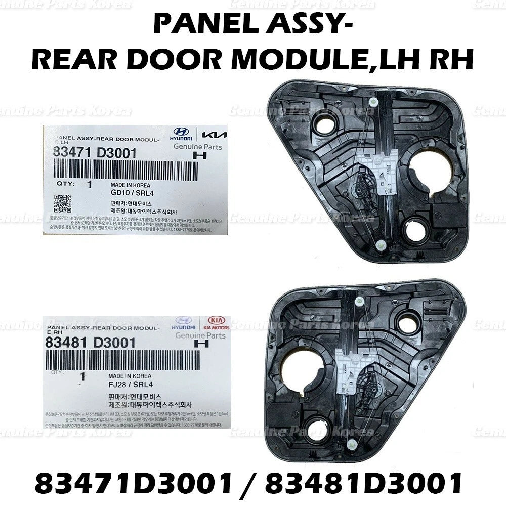 OEM Power Window Regulator Rear LH + RH 2P Set for Hyundai Tucson 2016-2020