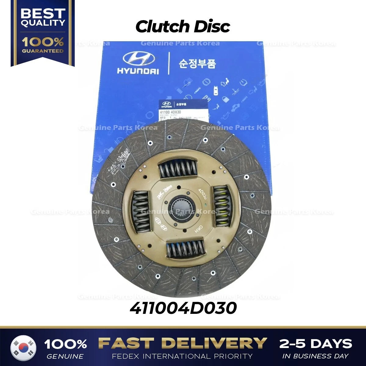 ⭐Genuine⭐ Clutch Disc 411004D030 for Hyundai H100 Kia Bongo III