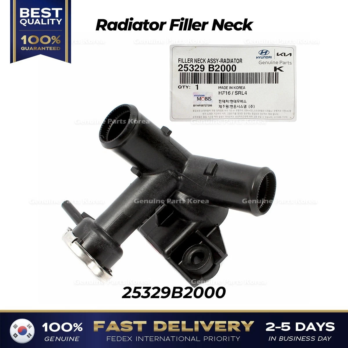 ⭐Genuine⭐ Radiator Filler Neck 25329B2000 for Kia Soul